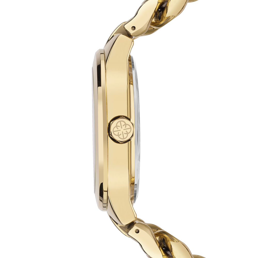 Relógio Euro Feminino Chains Dourado