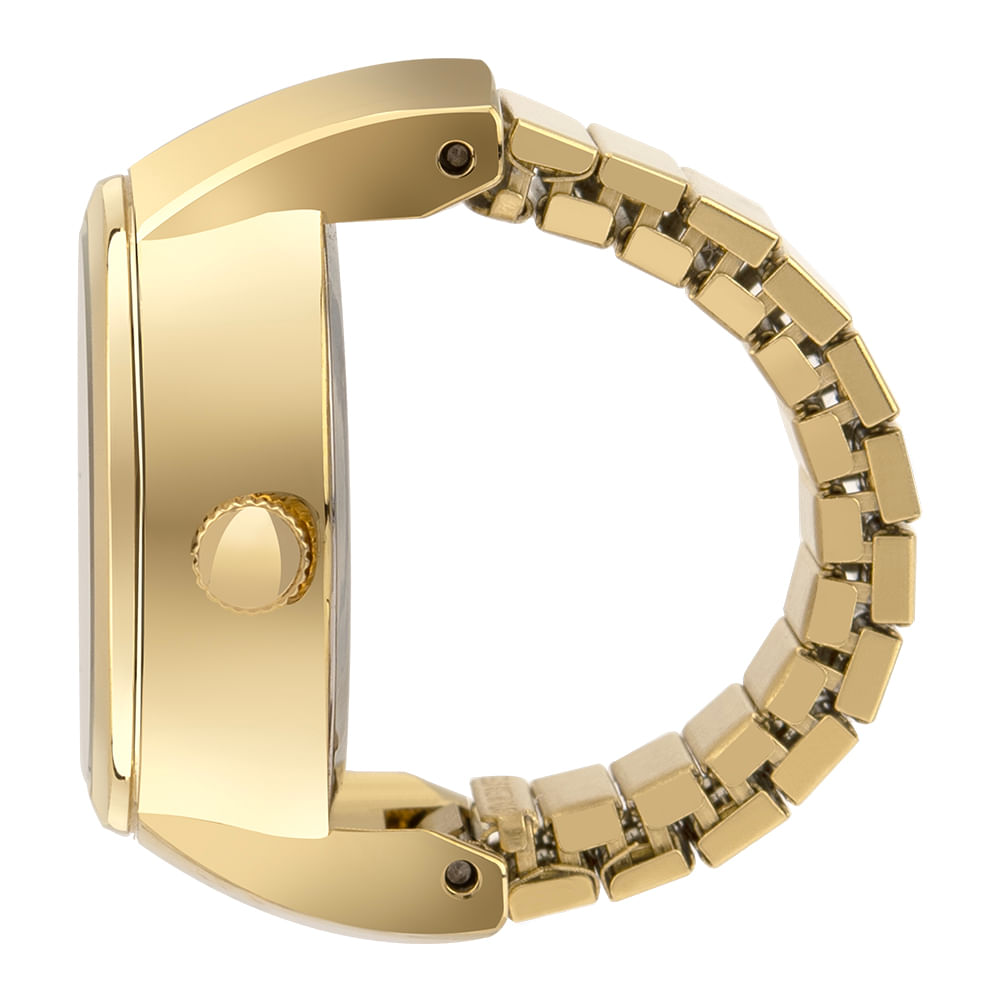 Relogio Anel Euro Feminino Unique Dourado