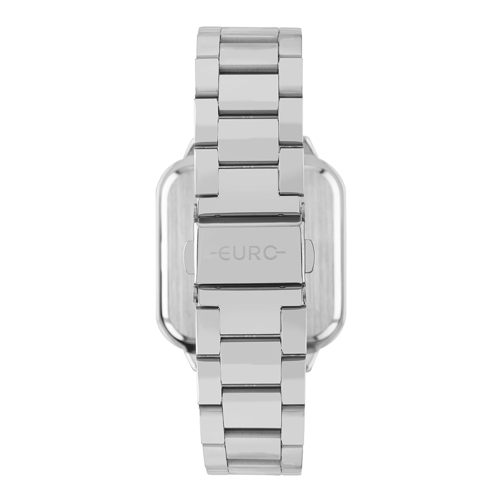 Relógio Euro Feminino Fashion Fit Led Prata