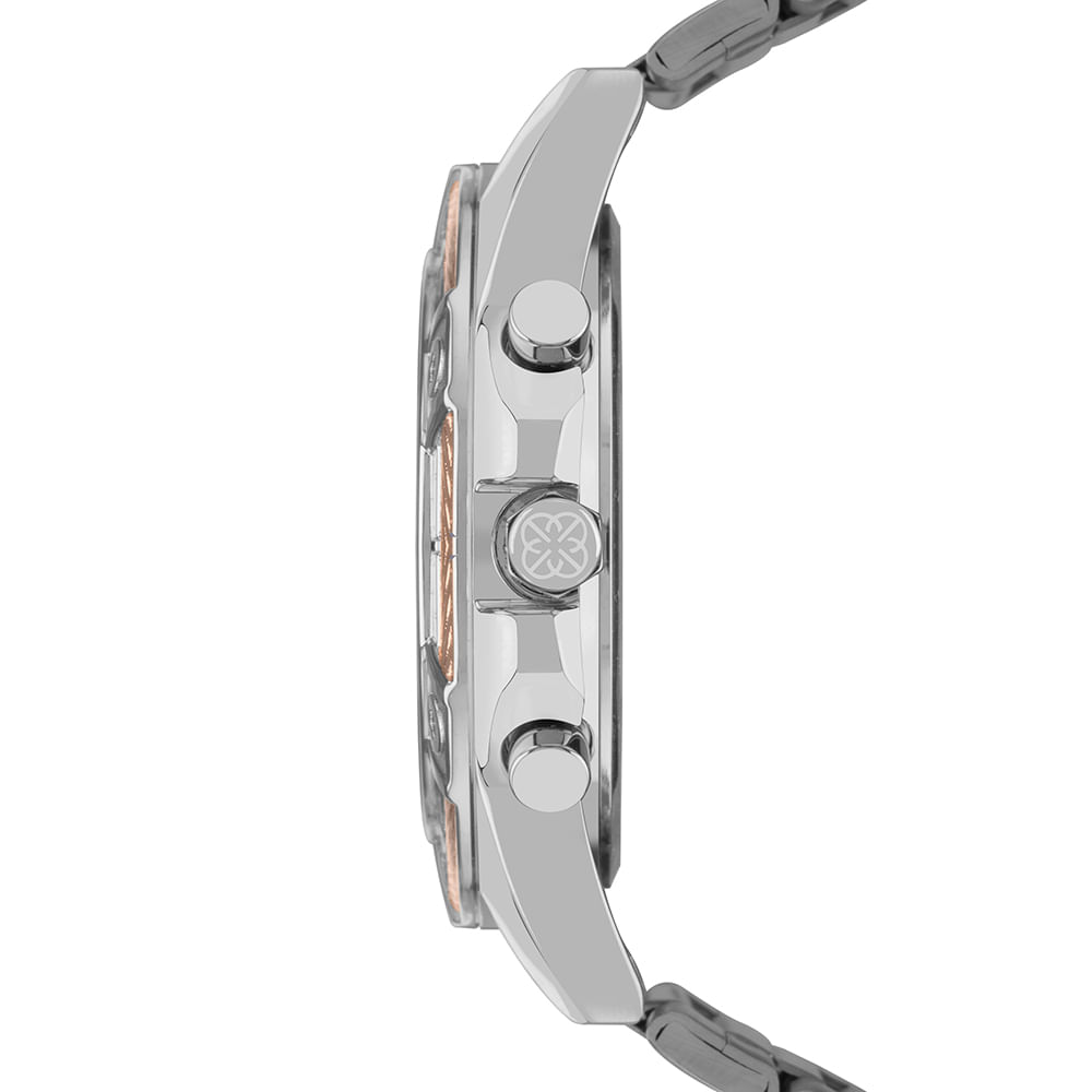 Relógio Euro Feminino Big Case Bicolor