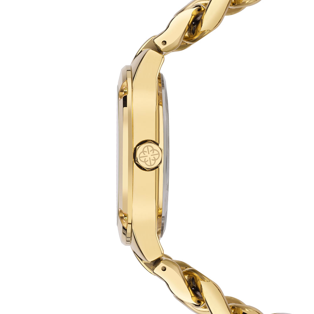 Relógio Euro Feminino Chains Dourado