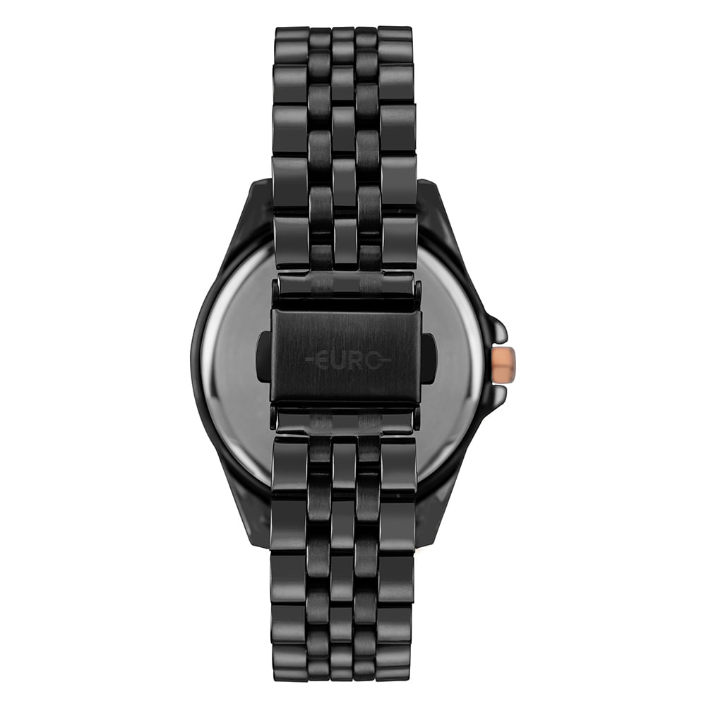 Relógio Euro Feminino Multiglow Preto