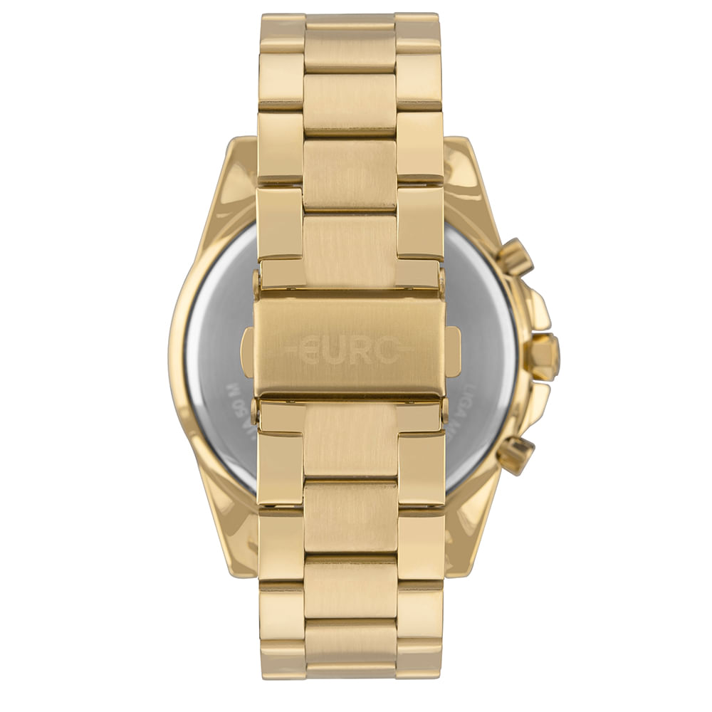 Relógio Euro Feminino Big Case Dourado