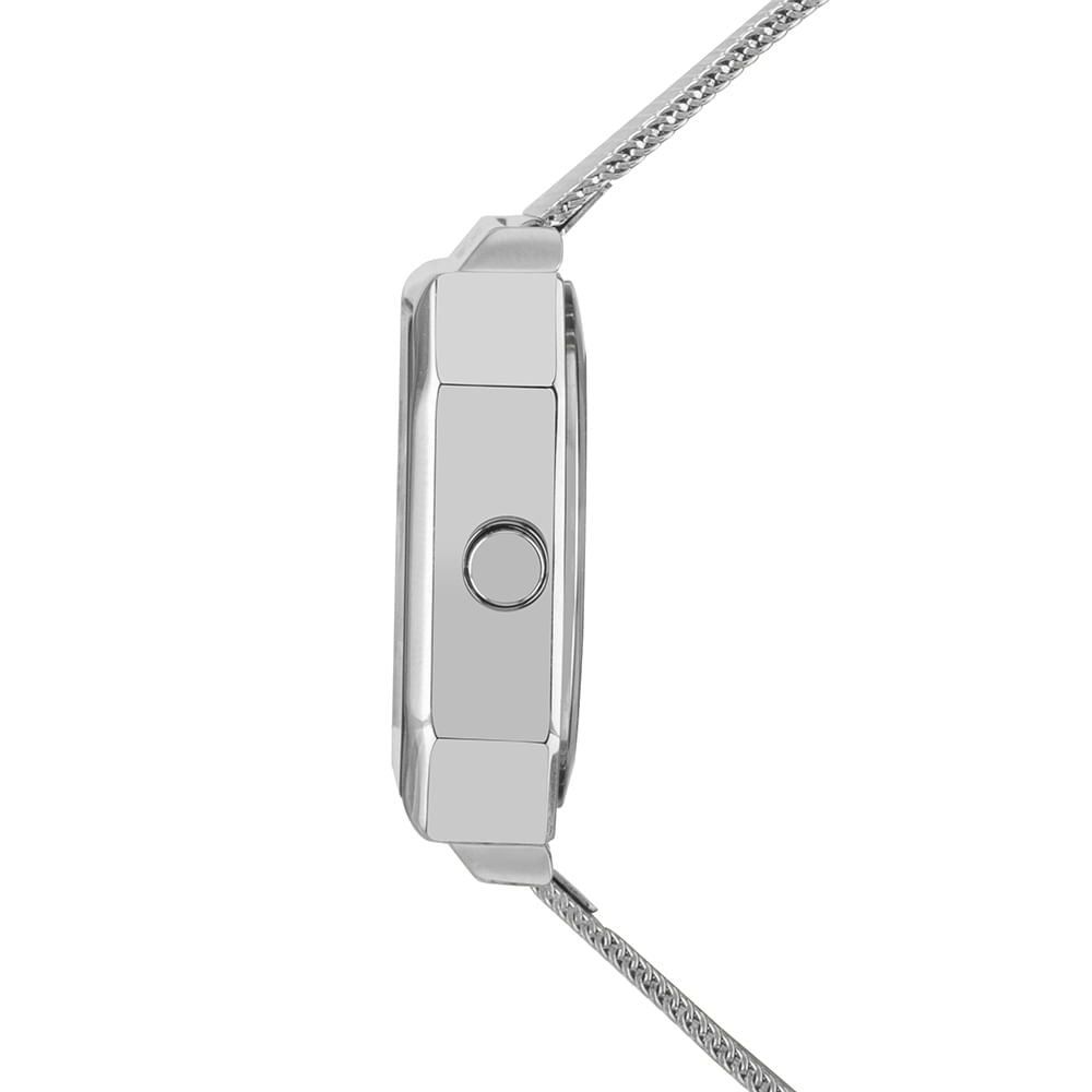 Relógio Euro Feminino Fashion Fit Reflexos Prata