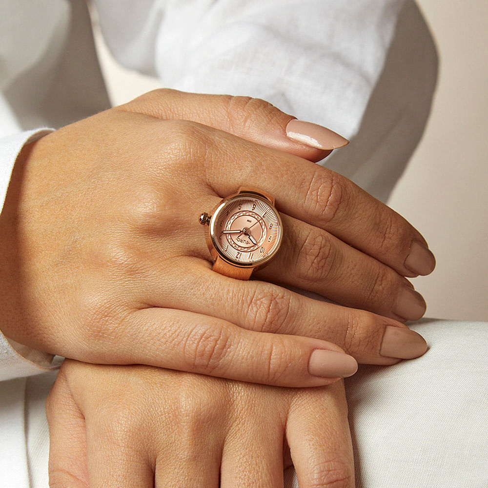 Relógio Euro Feminino Unique Rosé