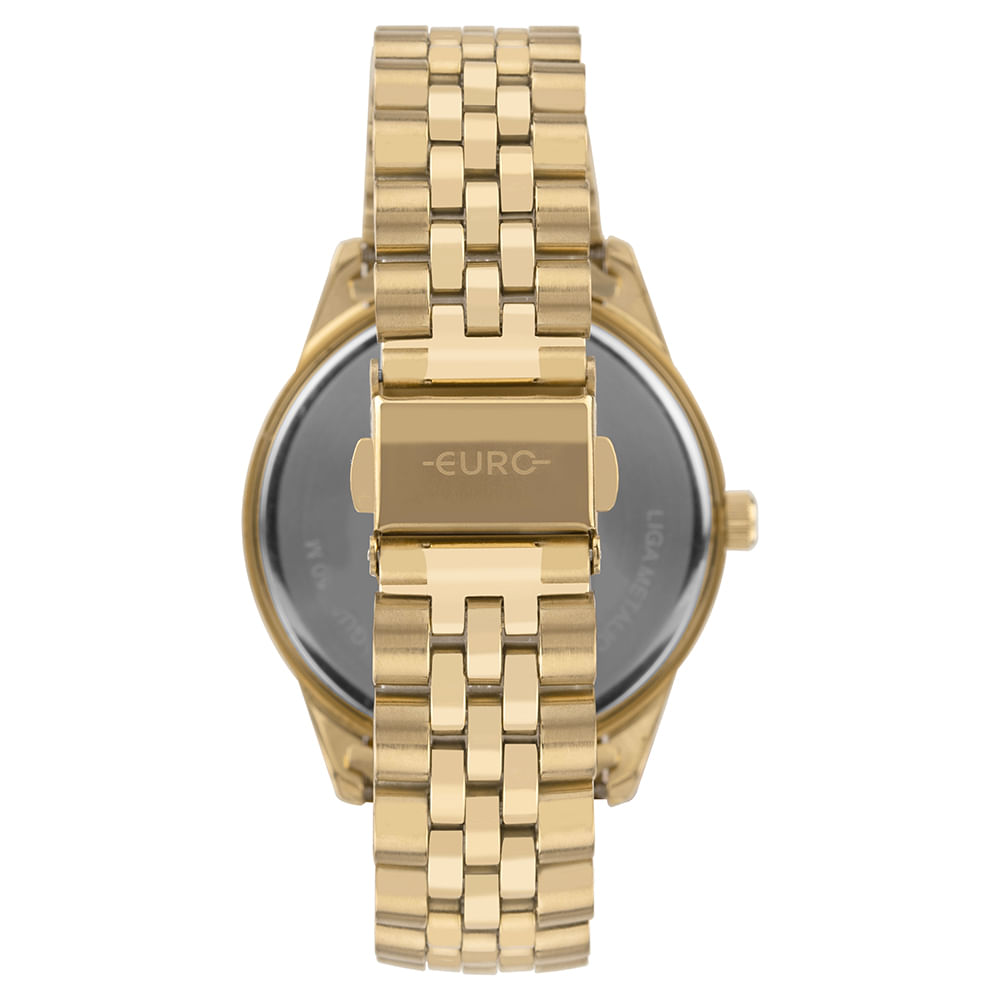 Relógio Euro Feminino Glitz Dourado