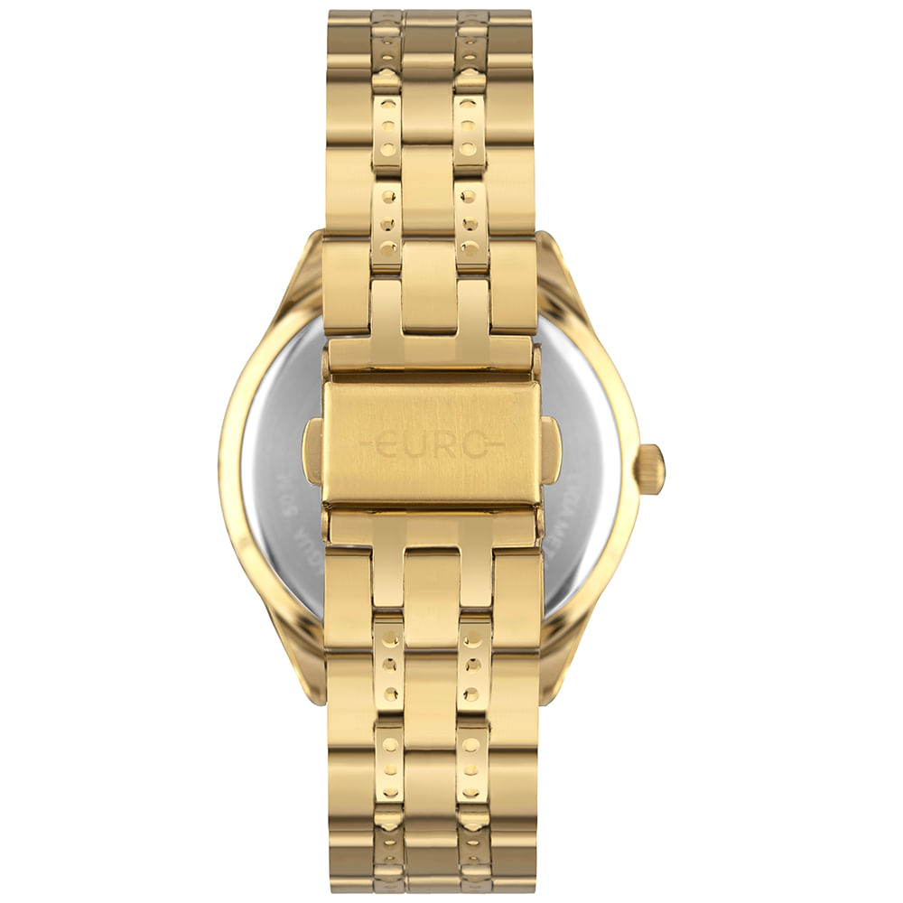 Relógio Euro Feminino Glitz Dourado