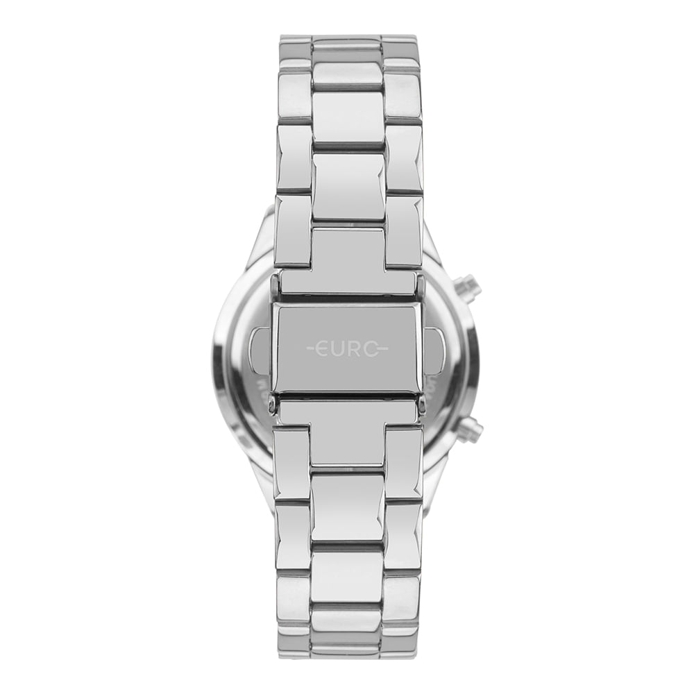 Relógio Euro Feminino Fashion Fit Reflexos Prata
