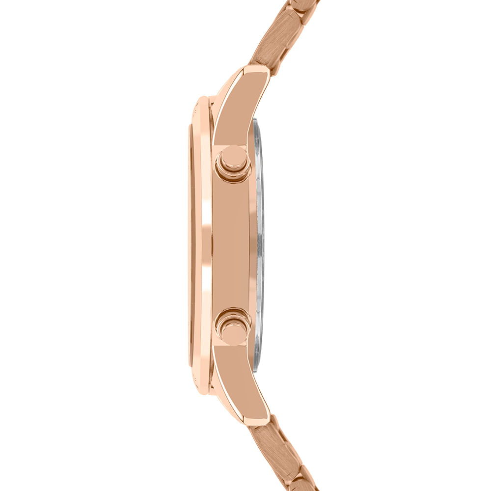 Relógio Euro Feminino Fashion Reflexos Rosé