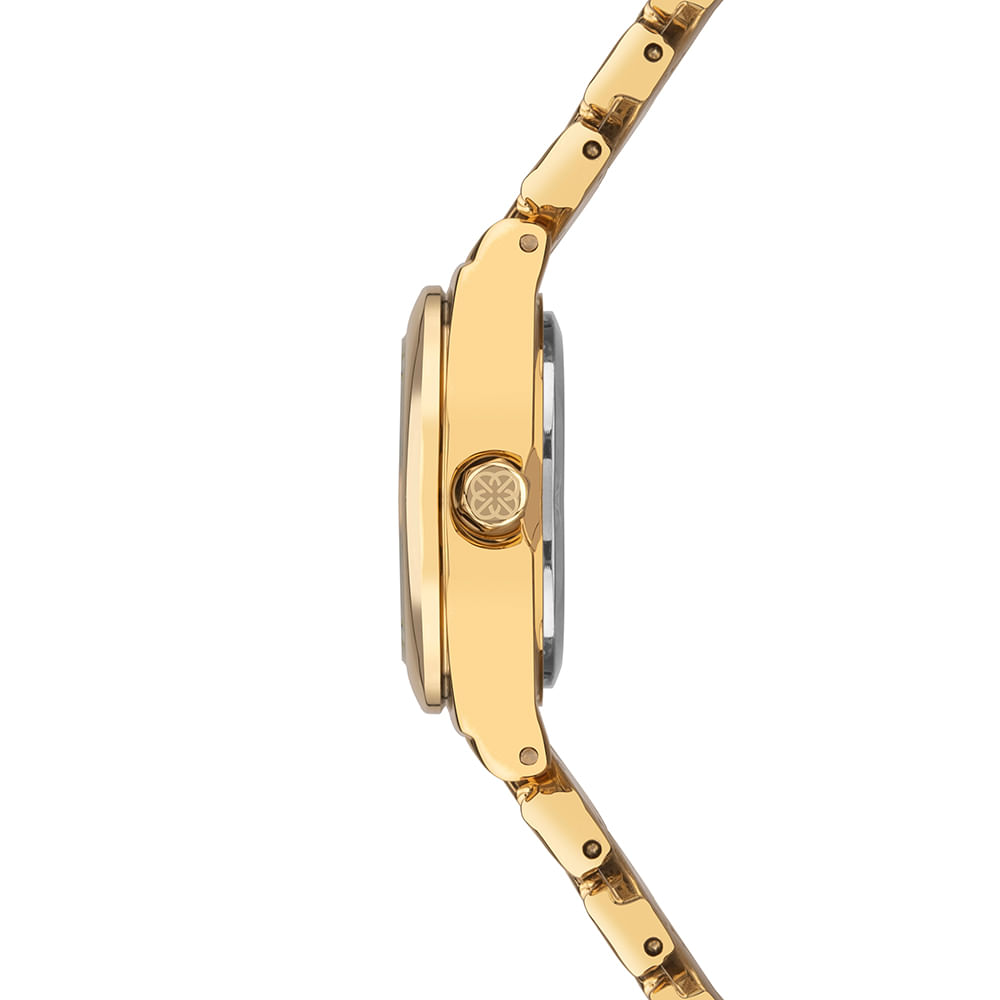 Relógio Euro Feminino Mini Lux Dourado