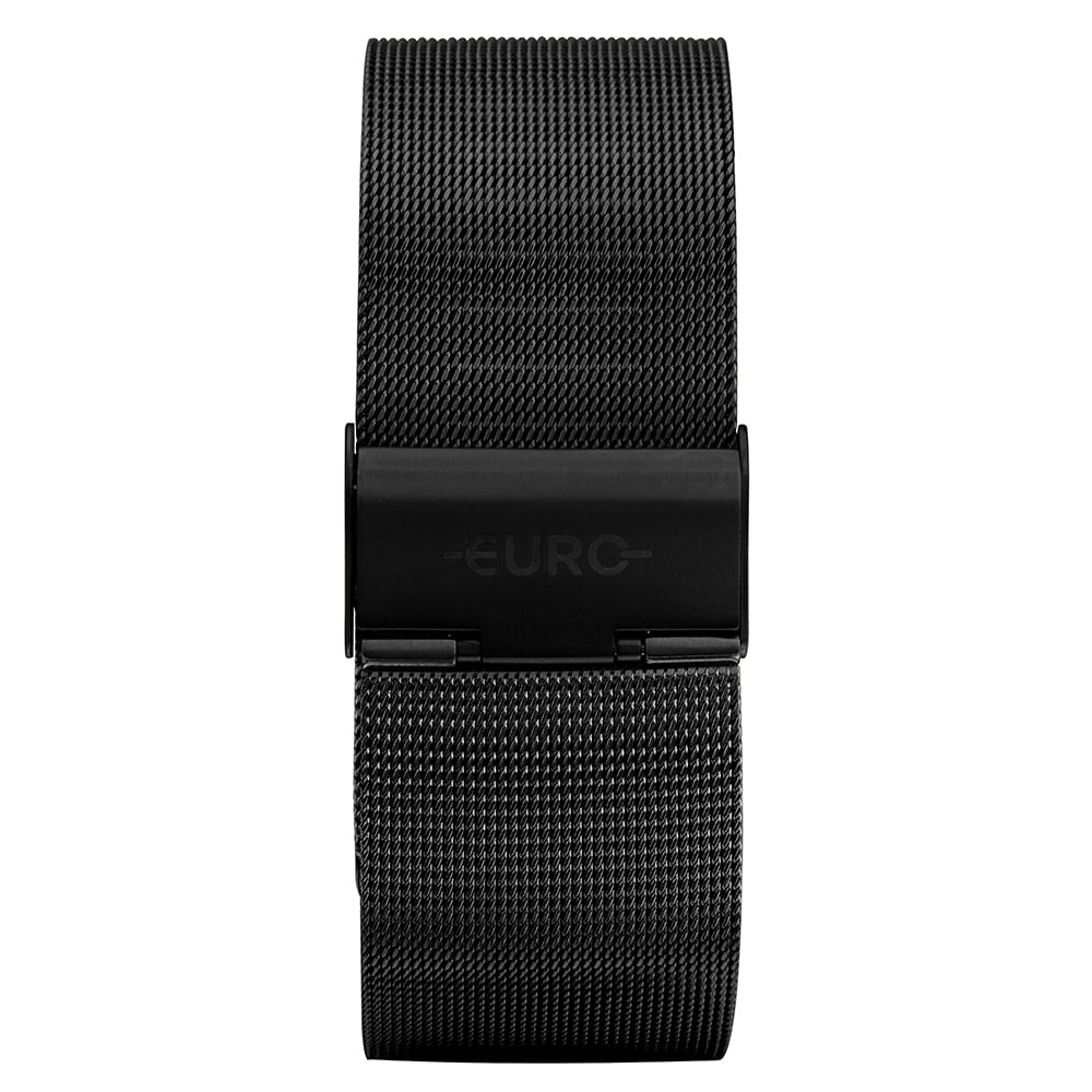 Relógio Euro Feminino Fashion Fit Glam Preto