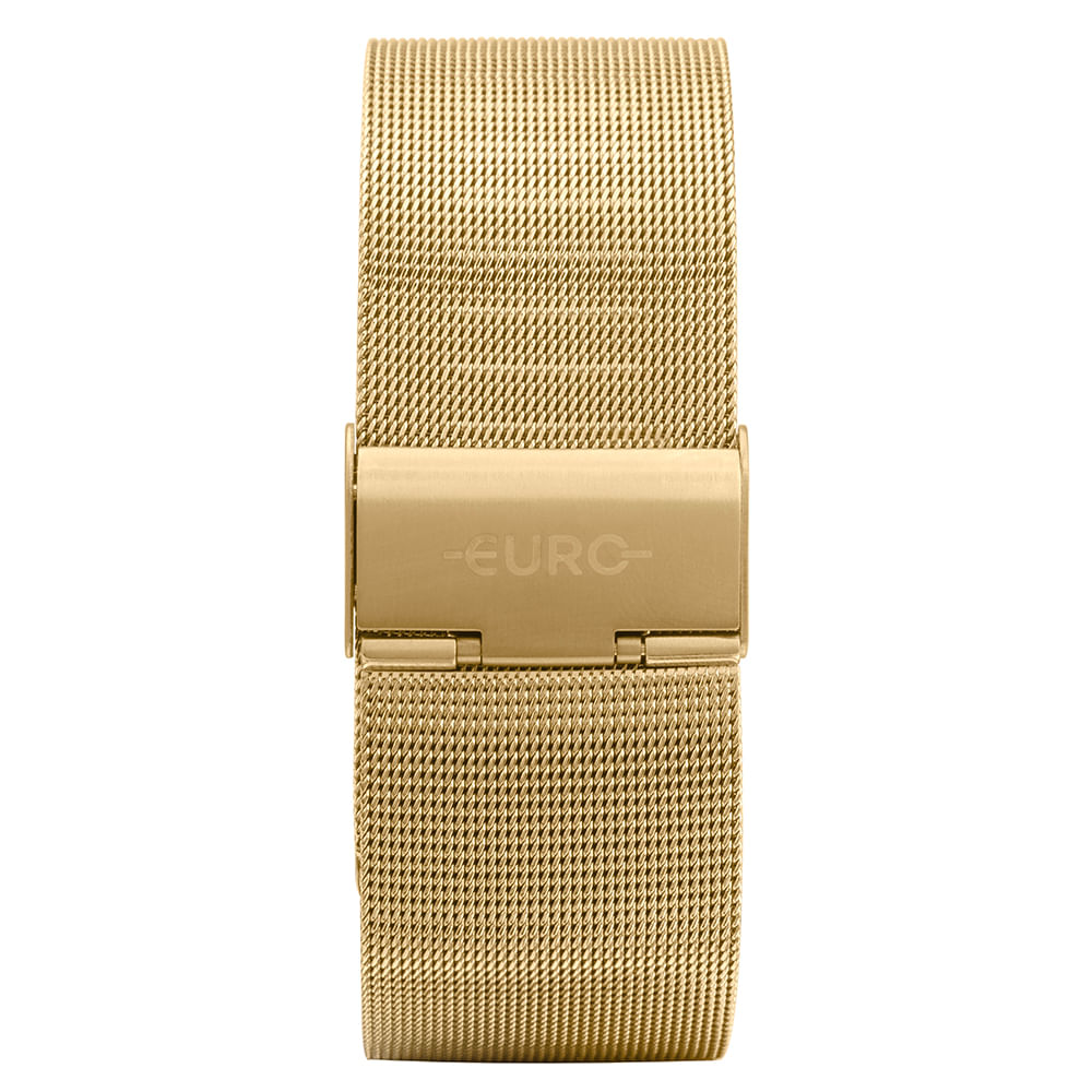 Relógio Euro Feminino Fashion Fit Glam Dourado