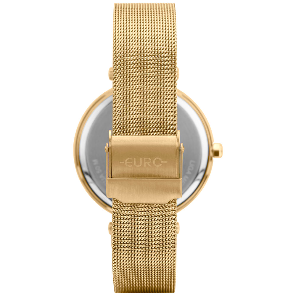Relógio Euro Feminino Glitz Dourado