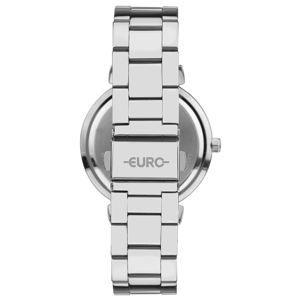 Relógio Euro Feminino Stones Prata