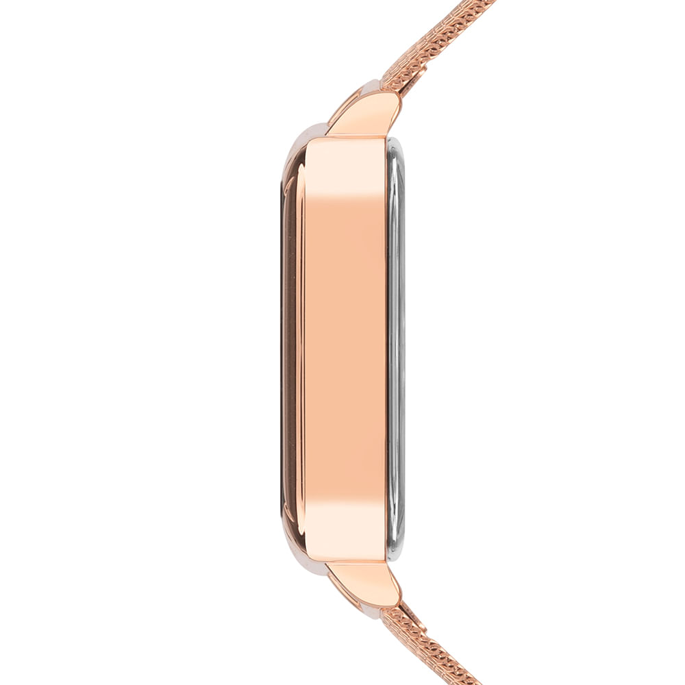 Relógio Euro Feminino Fashion Fit Led Rosé