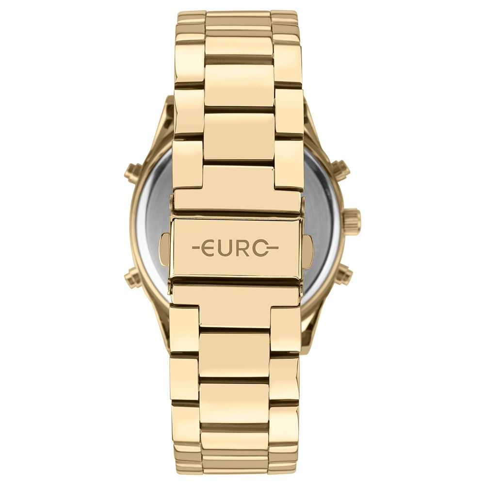 Relógio Euro Feminino Fashion Fit Sporty Dourado