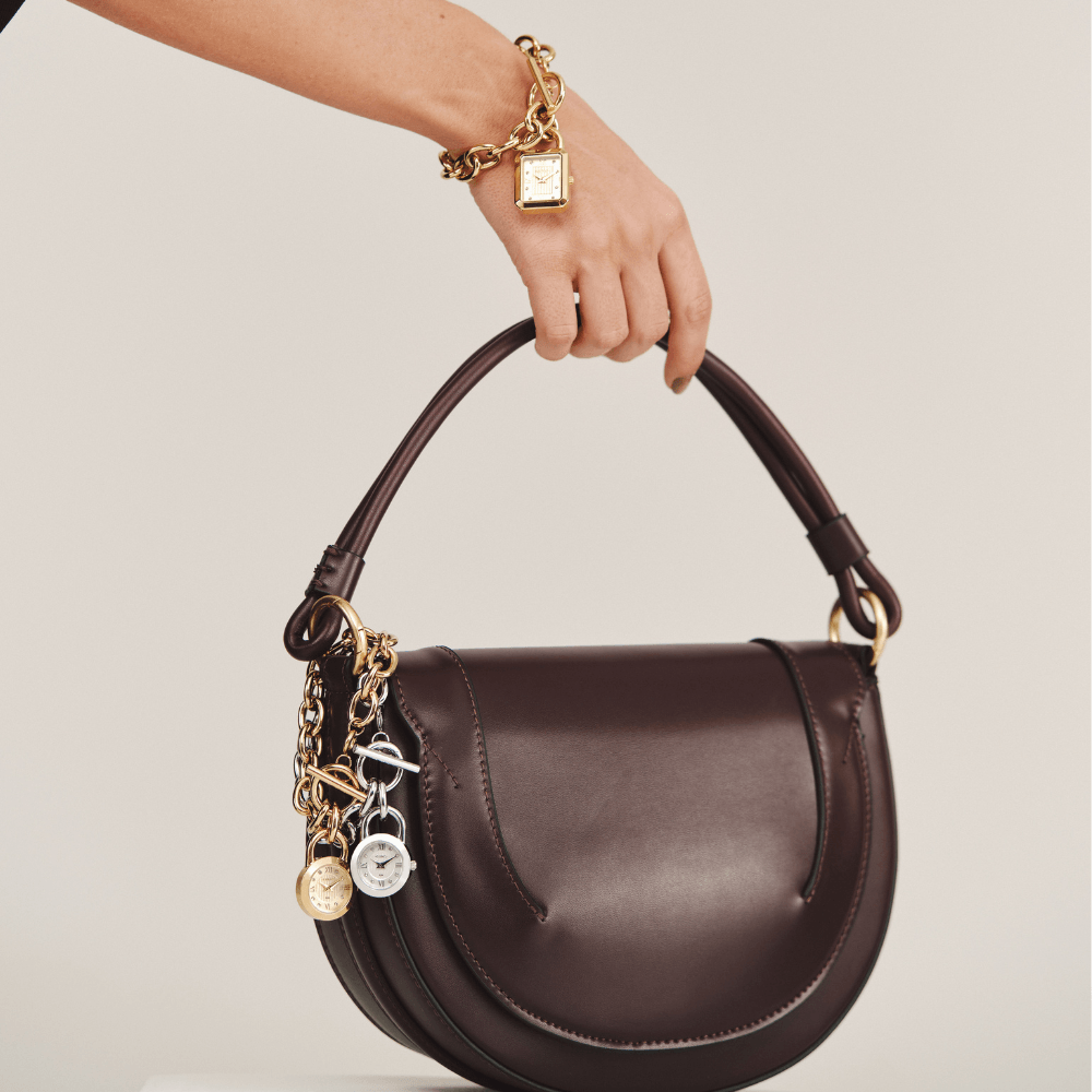 Relógio Euro Feminino Chains Dourado