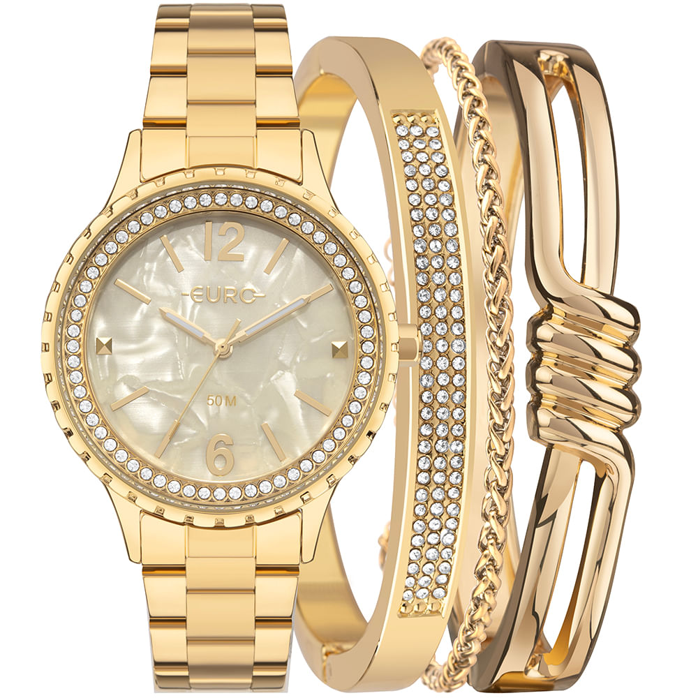 Kit Euro Feminino Soul Dourado