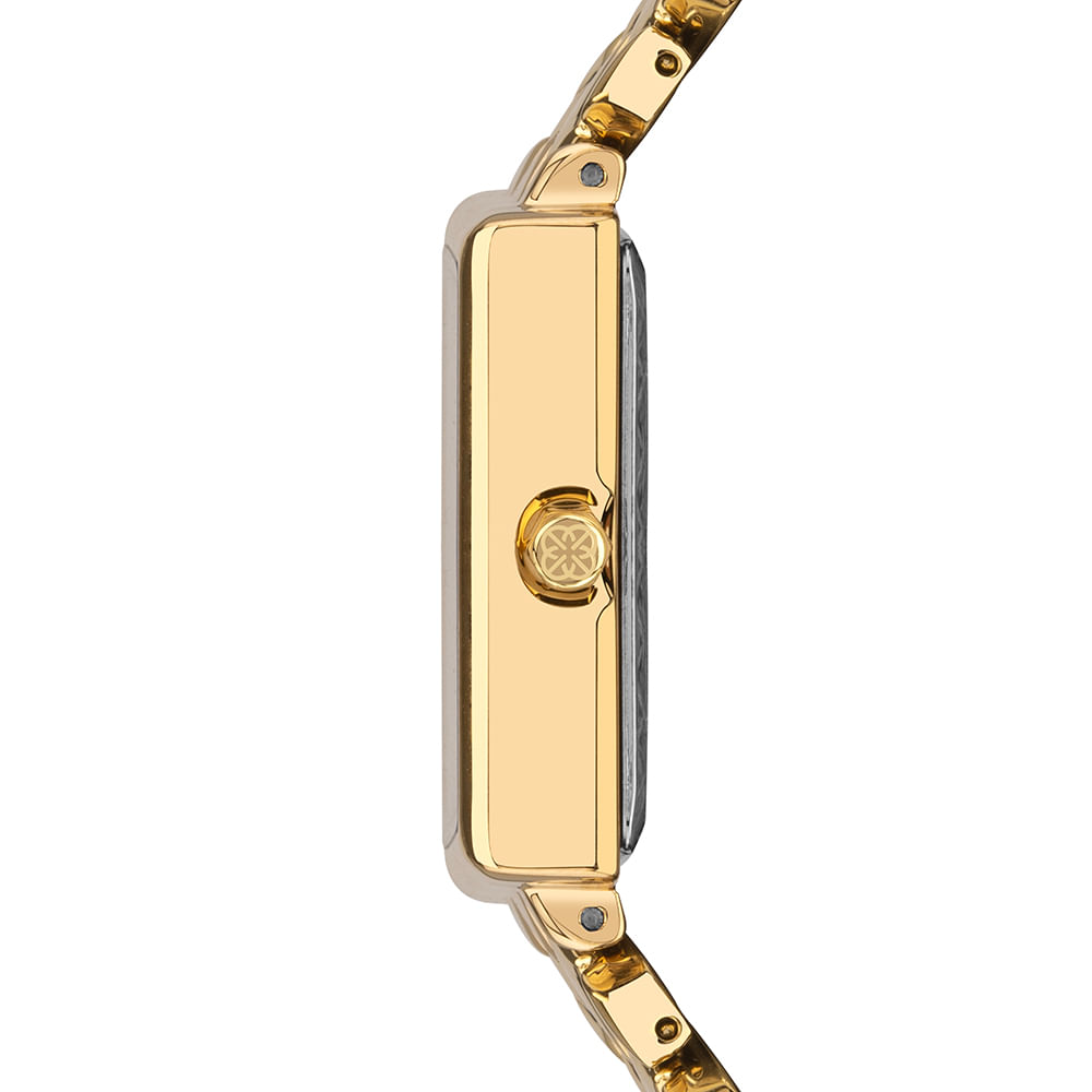 Relógio Euro Feminino Mini Lux Dourado