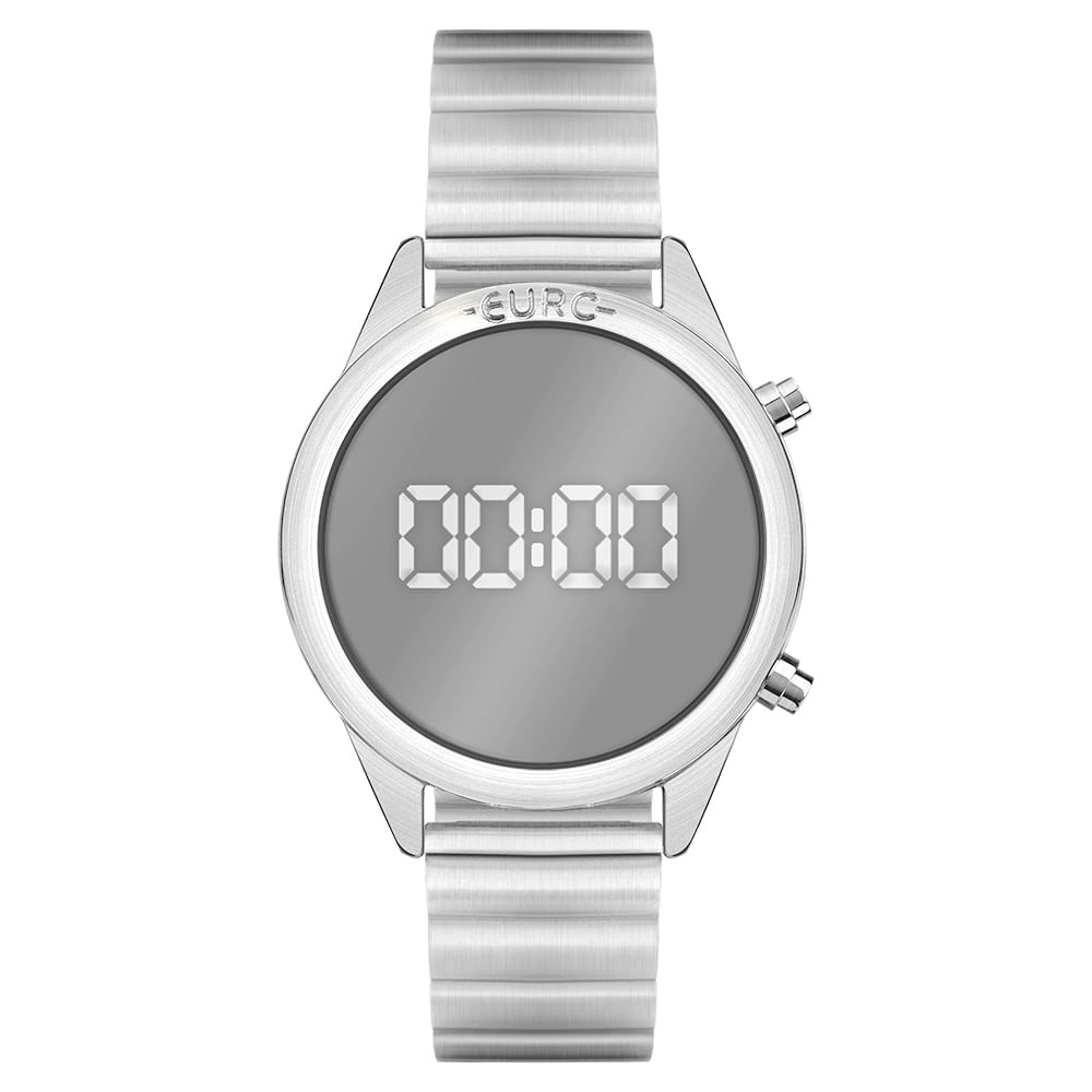 Relógio Euro Feminino Fashion Fit Reflexos Prata