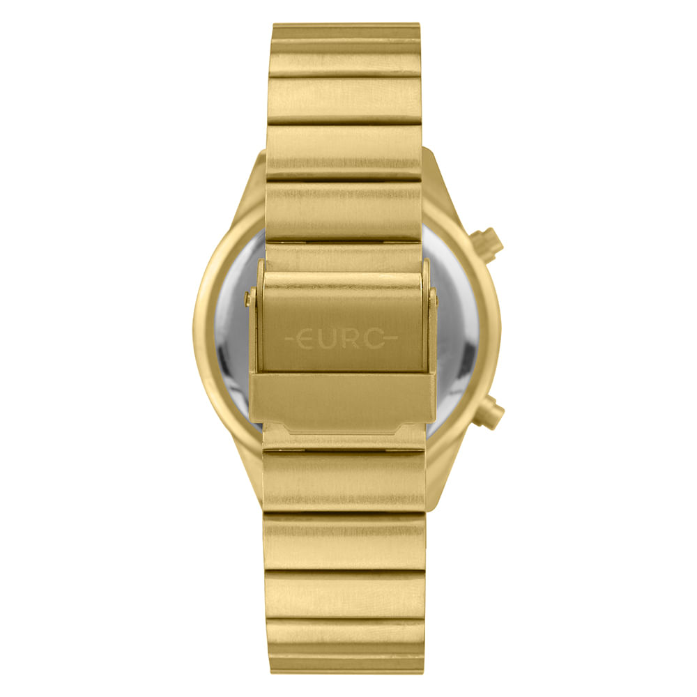 Relógio Euro Feminino Fashion Fit Reflexos Dourado