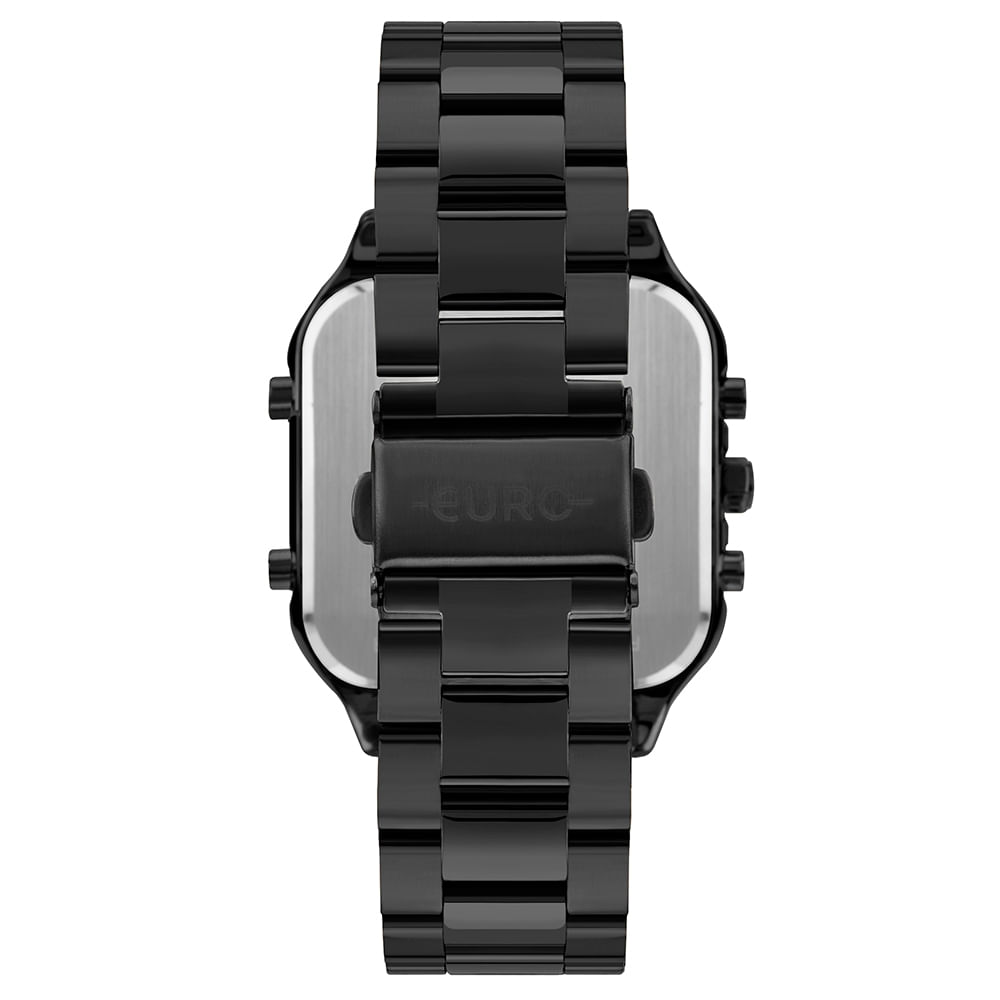 Relógio Euro Feminino Fashion Fit Sporty Preto