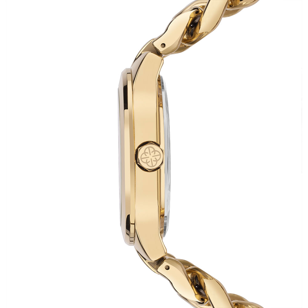 Relógio Euro Feminino Chains Dourado