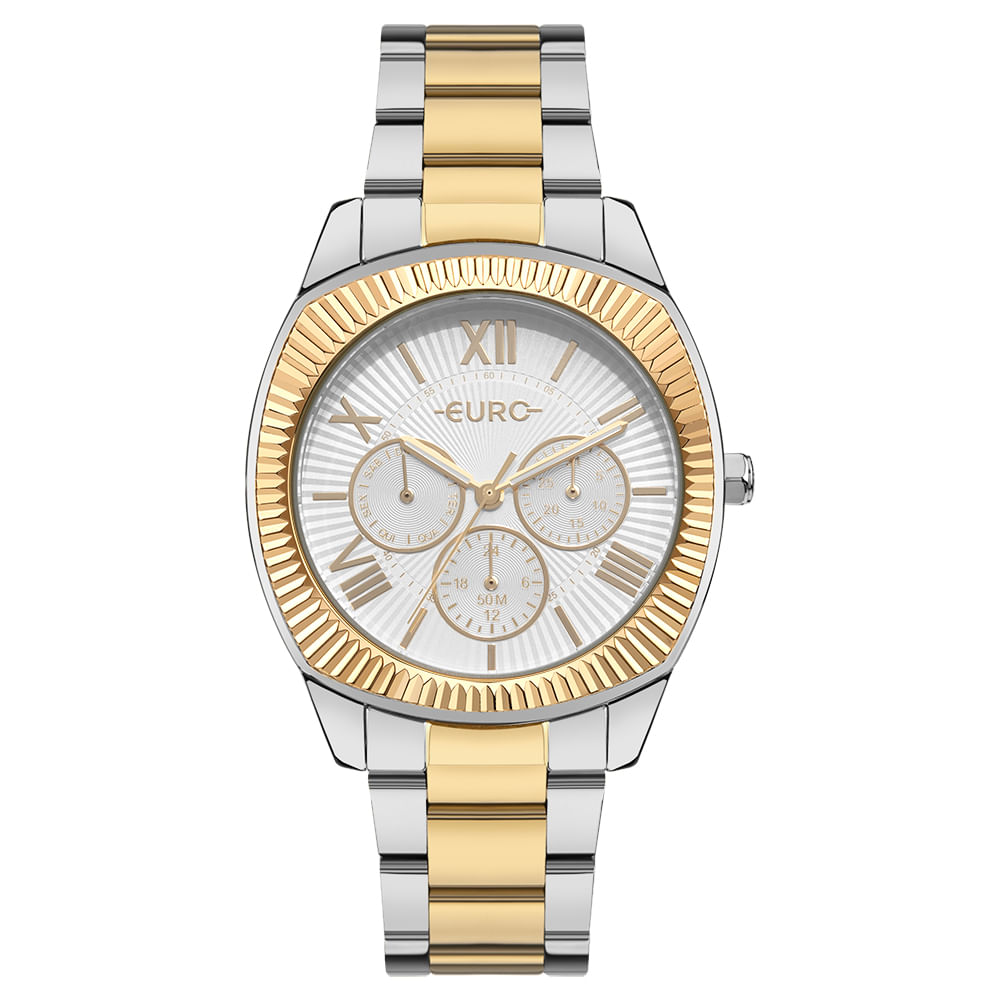 Relógio Euro Feminino Multiglow Bicolor