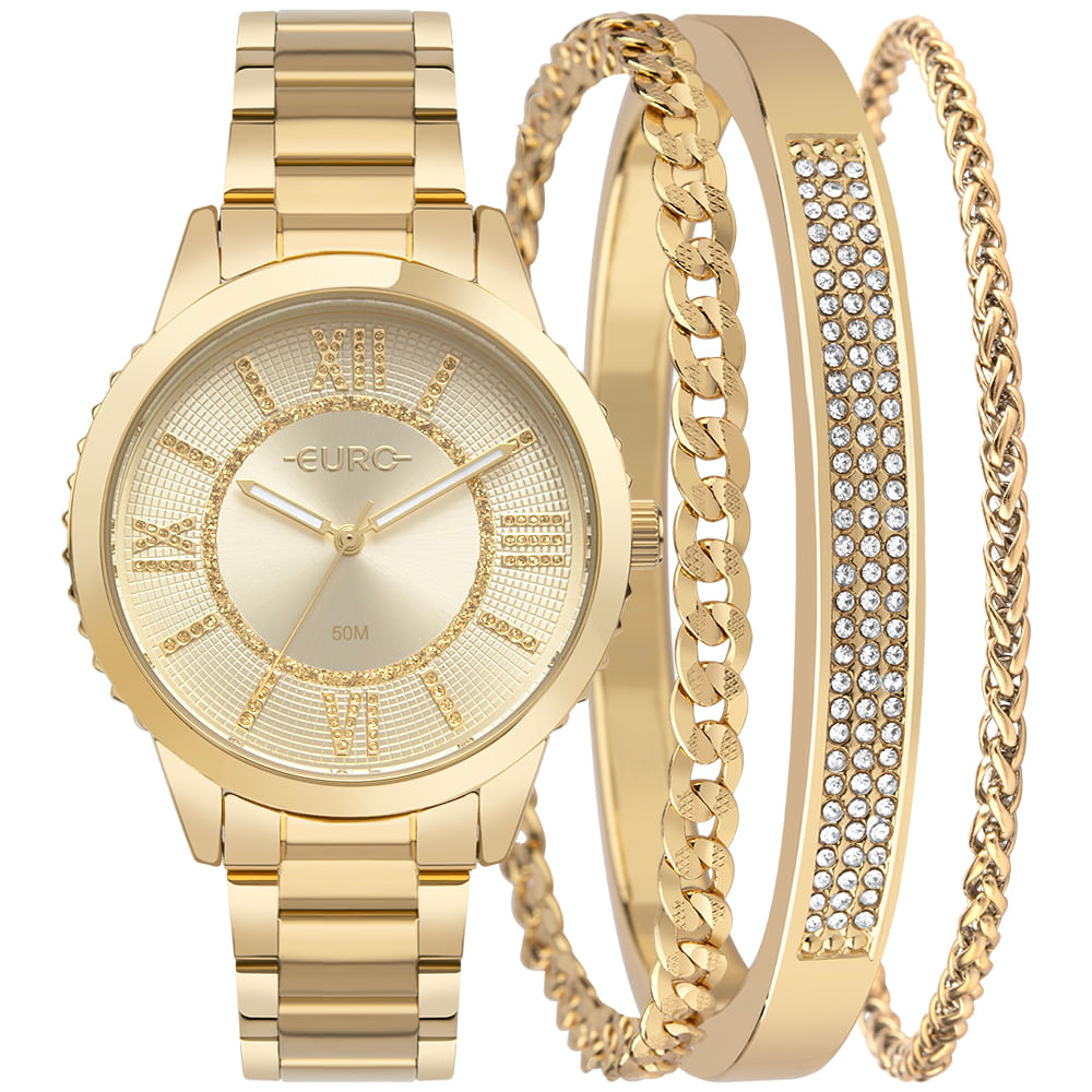Kit Euro Feminino Soul Dourado