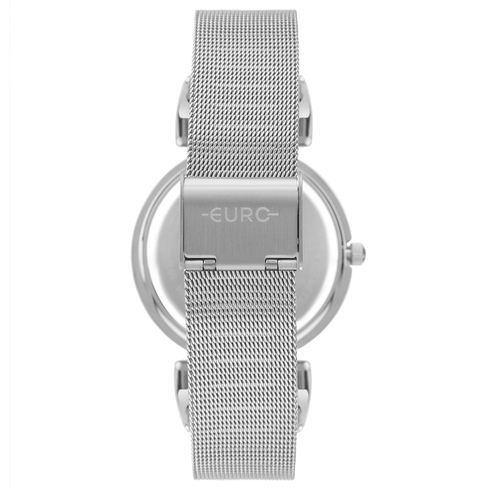 Relógio Euro Feminino Glitz Prata