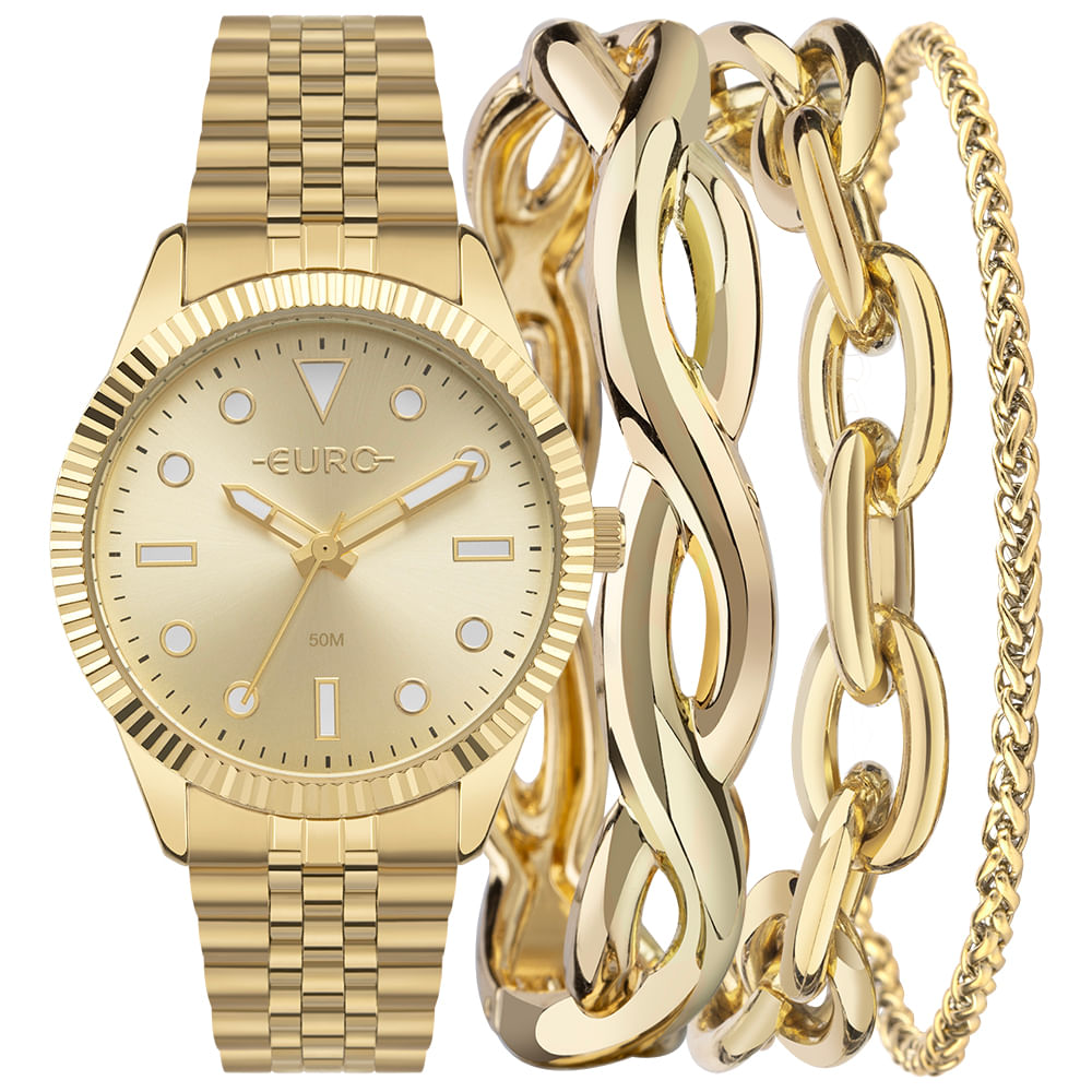 Kit Euro Feminino Soul Dourado