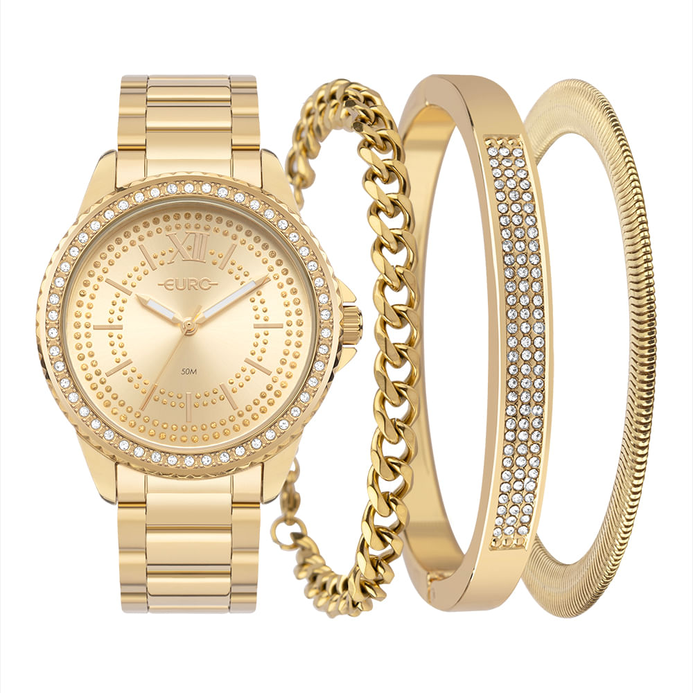 Kit Euro Feminino Soul Dourado