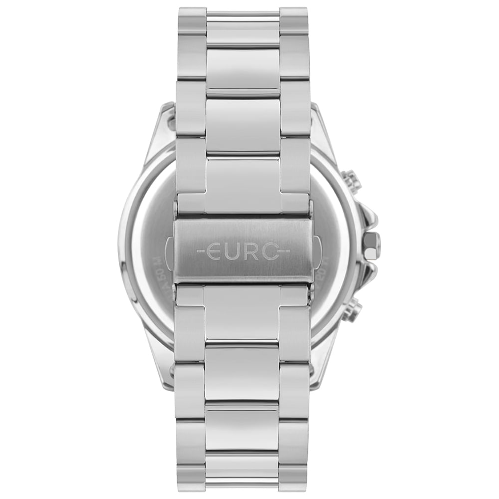 Relógio Euro Feminino Big Case Prata