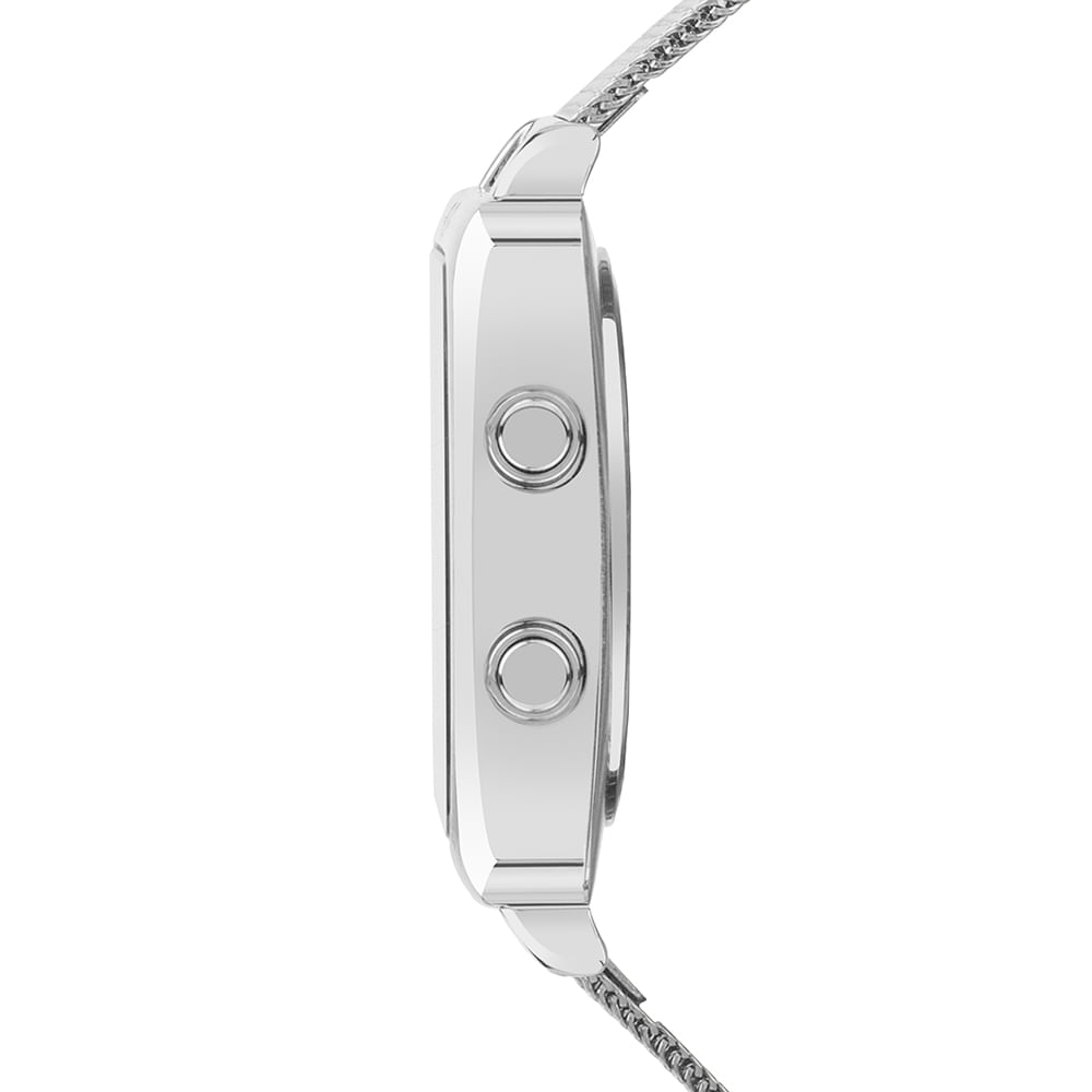 Relógio Euro Feminino Fashion Fit Reflexos Prata