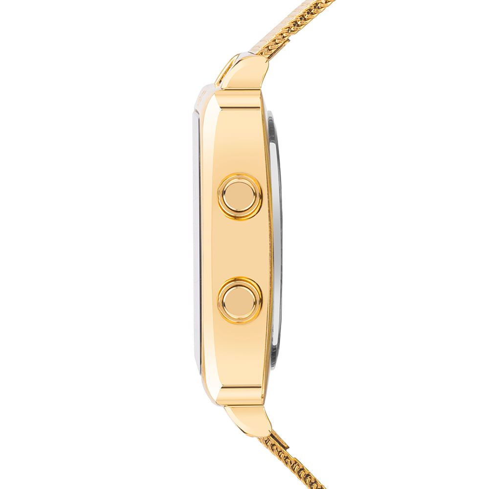 Relógio Euro Feminino Fashion Fit Reflexos Dourado