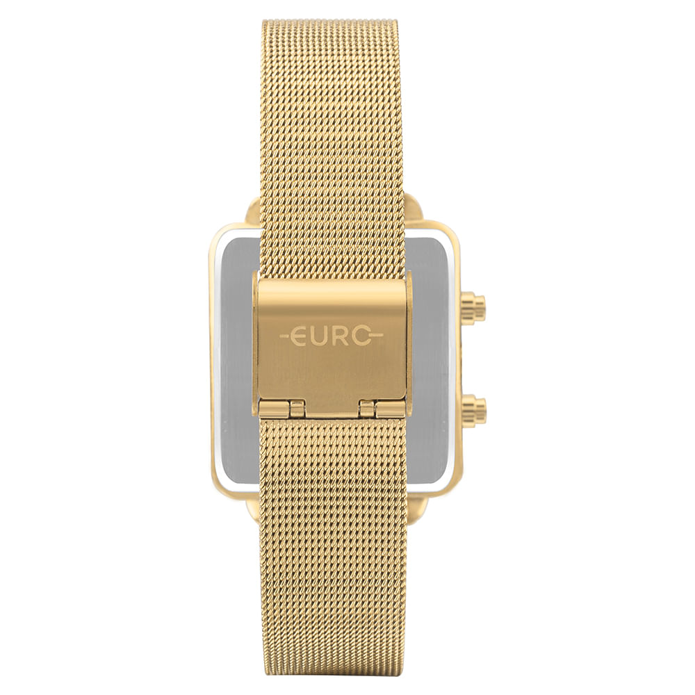 Relógio Euro Feminino Fashion Fit Reflexos Dourado