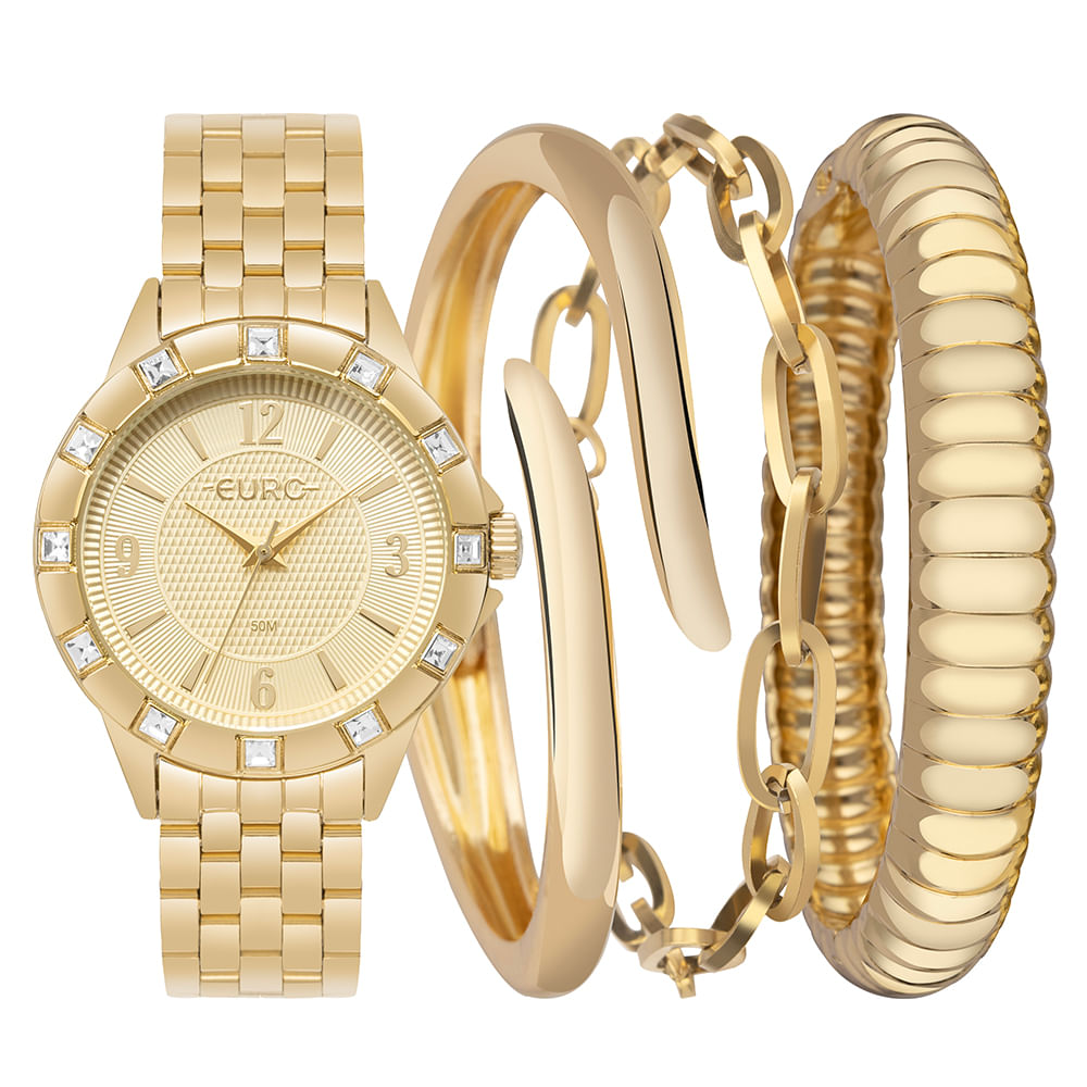 Kit Euro Feminino Soul Dourado