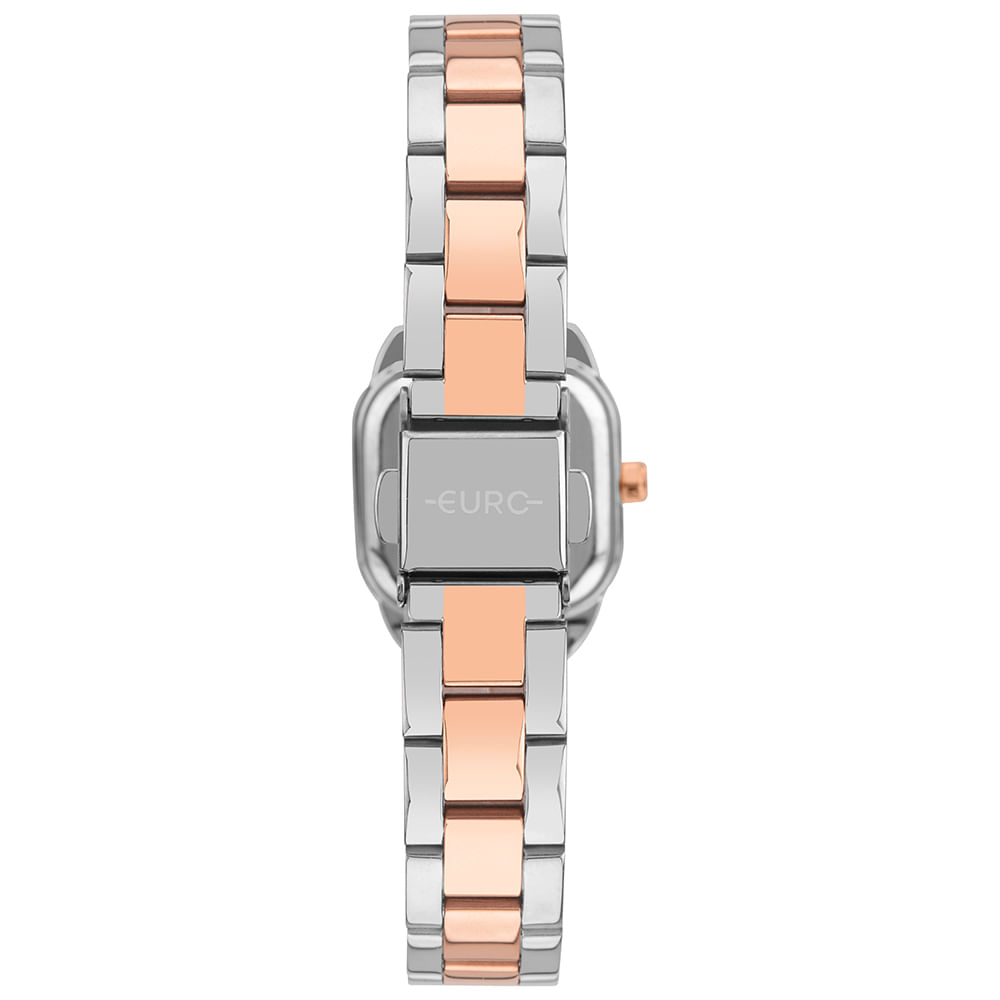 Relógio Euro Feminino Mini Bicolor