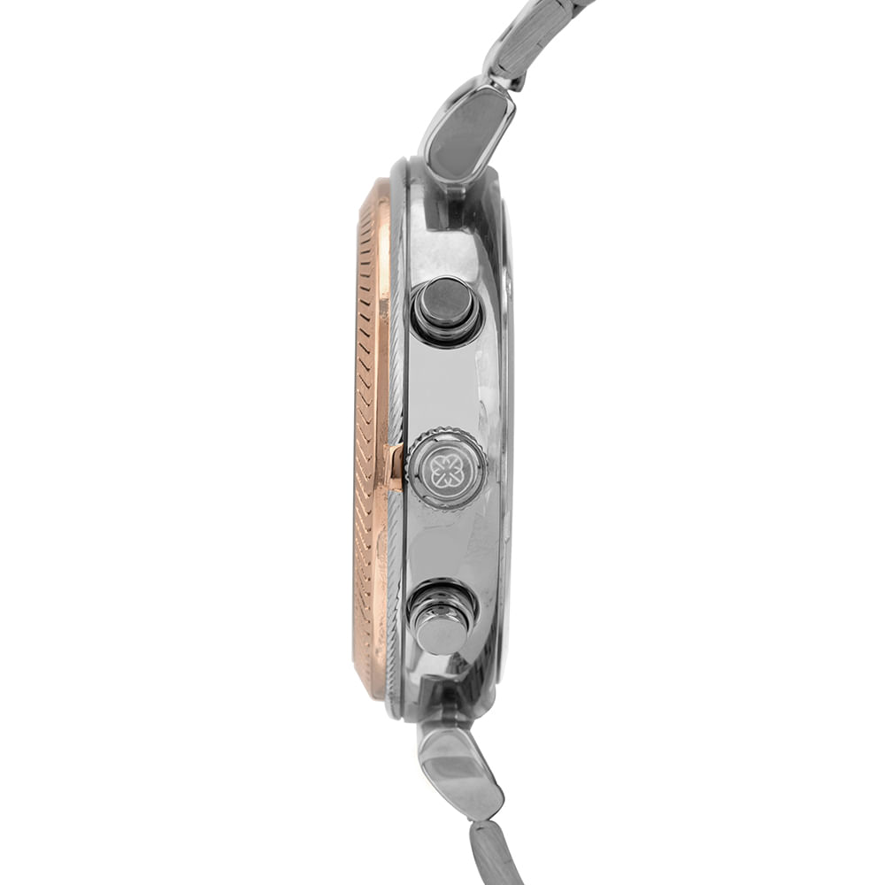 Relógio Euro Feminino Big Case Bicolor