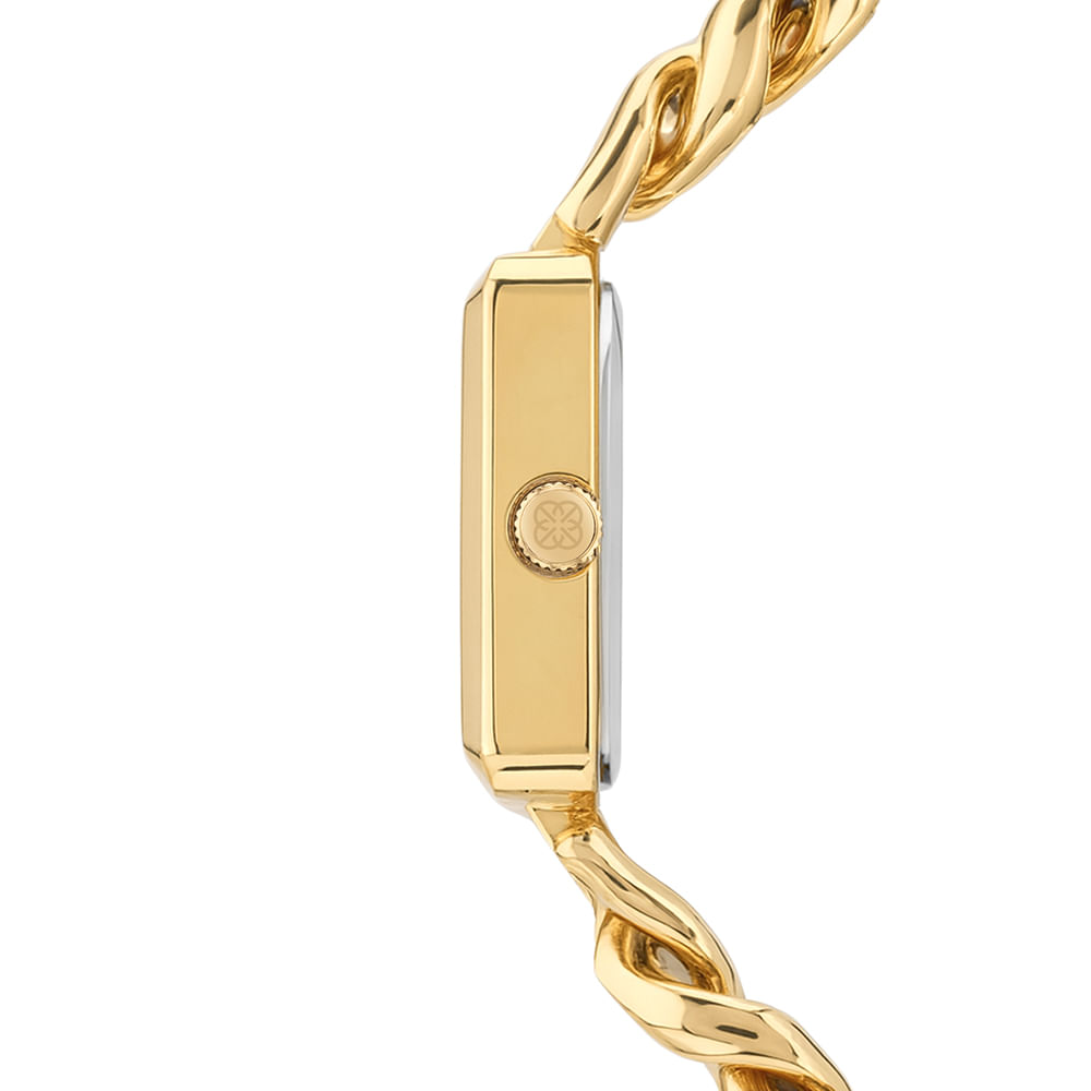 Relógio Euro Feminino Chains Dourado