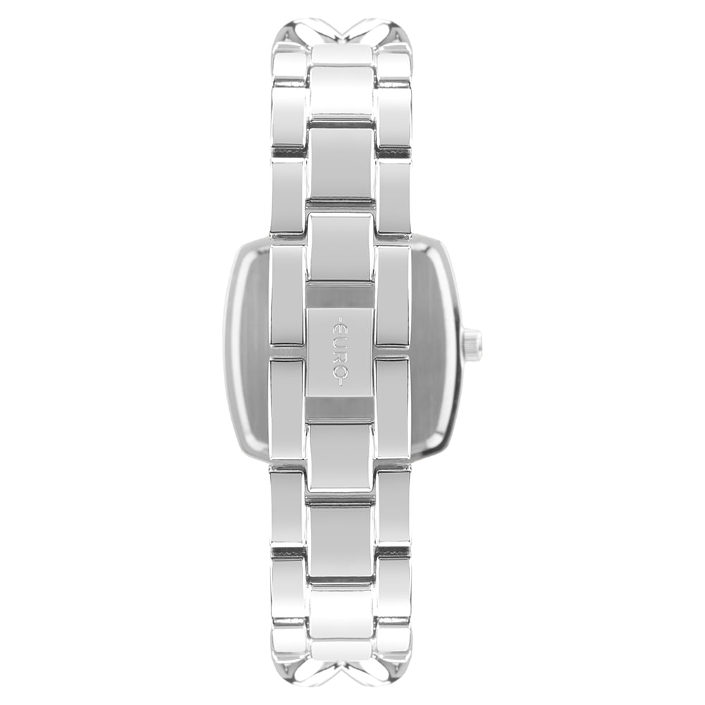 Relógio Euro Feminino Chains Prata