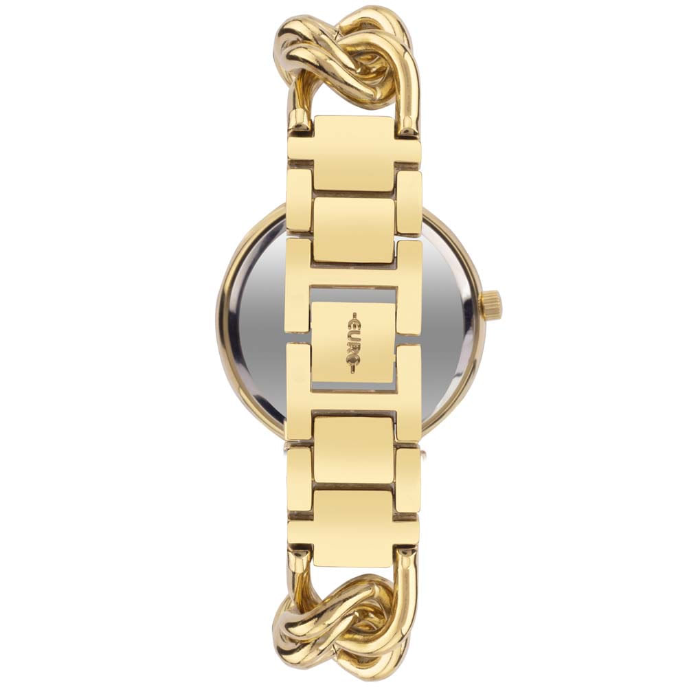 Relógio Euro Feminino Chains Dourado
