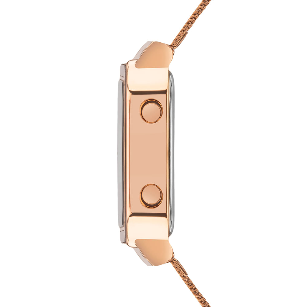 Relógio Euro Feminino Fashion Fit Glam Rosé