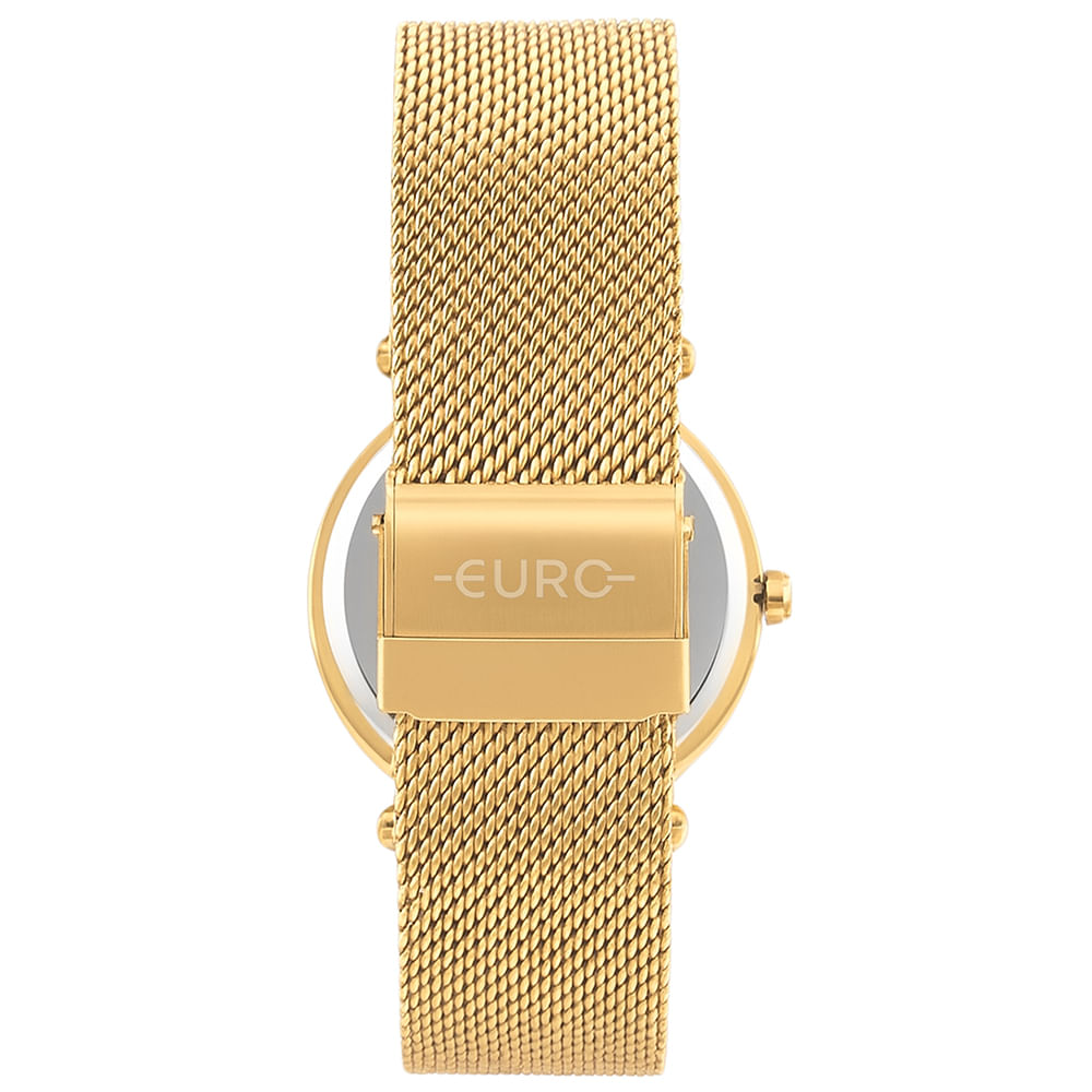 Relógio Euro Feminino Glitz Dourado