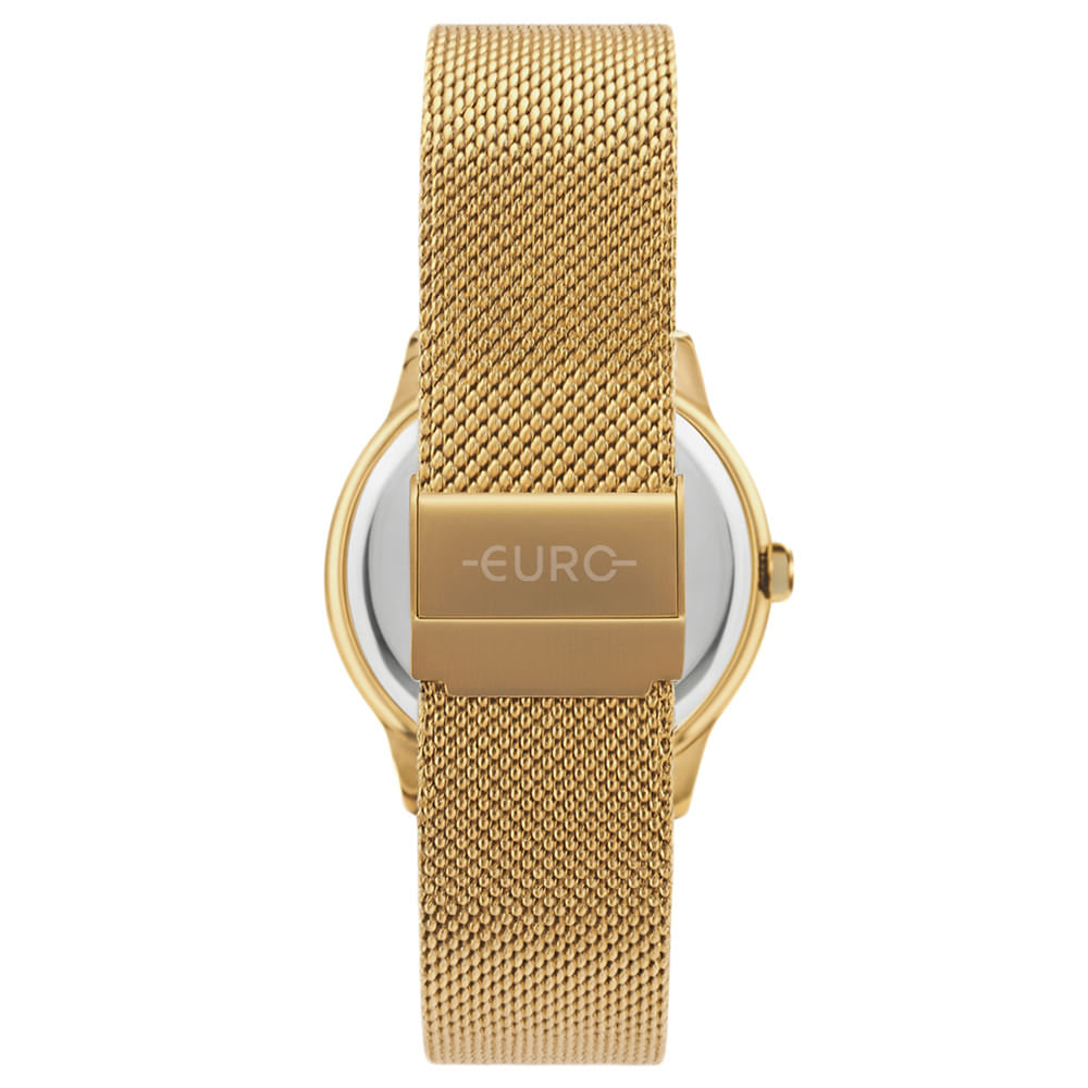 Relógio Euro Feminino Glitz Dourado