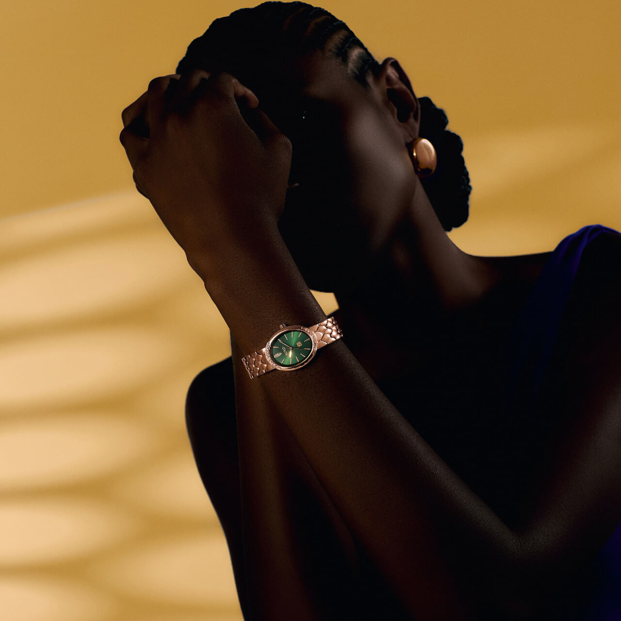 Relógio Euro Feminino Serpentes Rosé