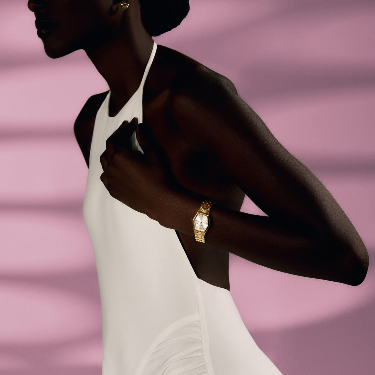 Relógio Euro Feminino Serpentes Dourado