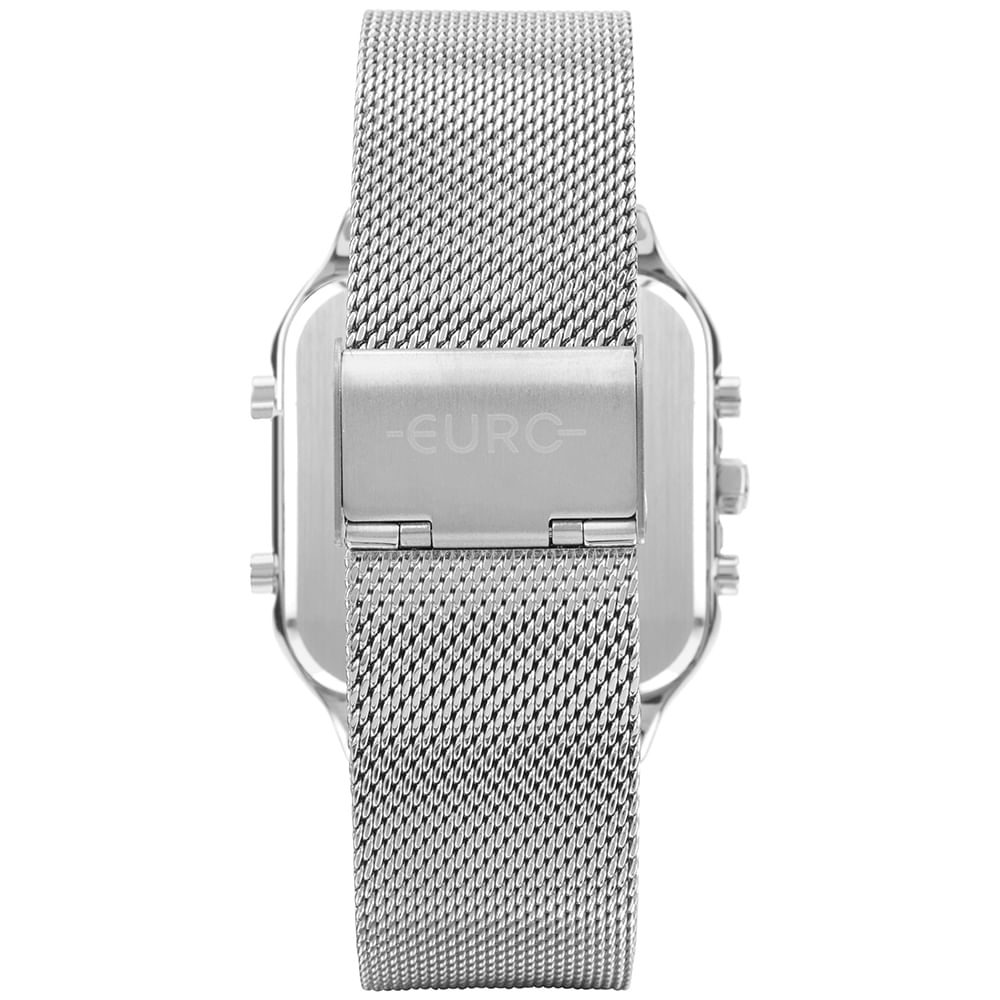Relógio Euro Feminino Fashion Fit Sporty Prata