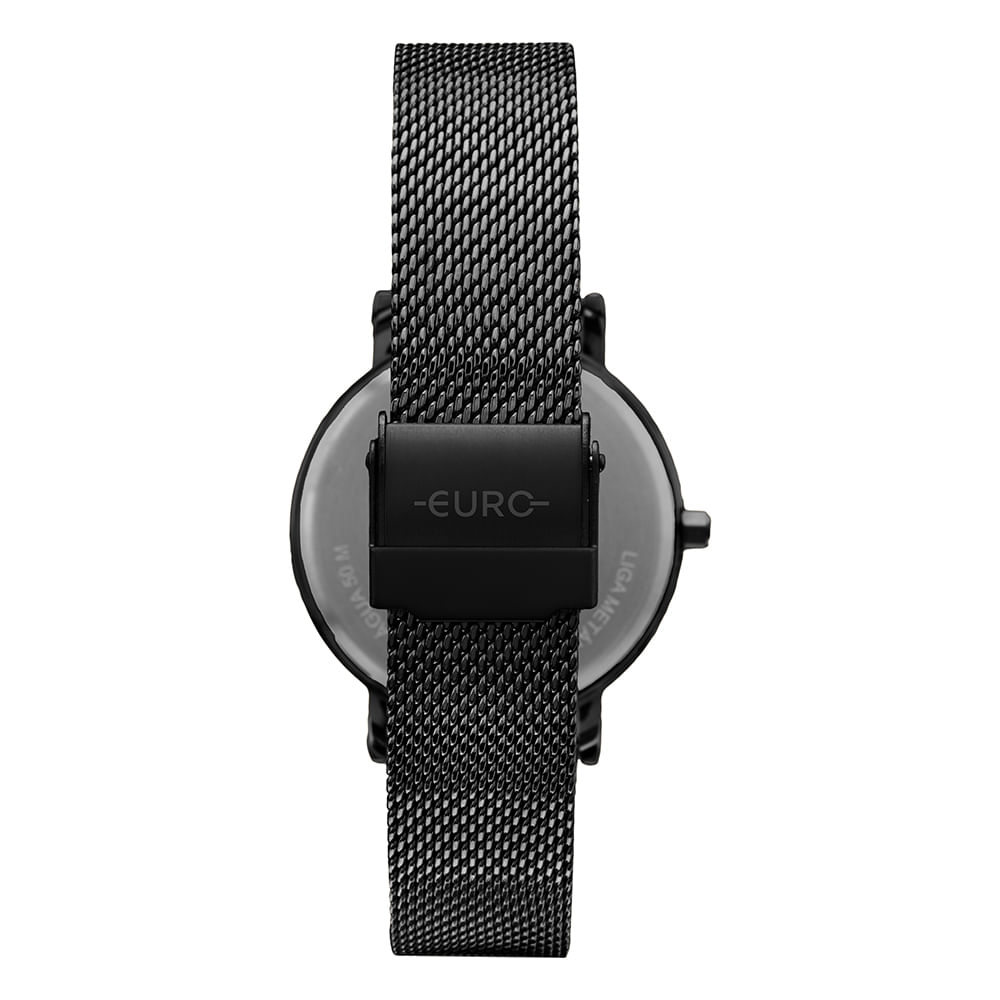 Relógio Euro Feminino Multiglow Preto