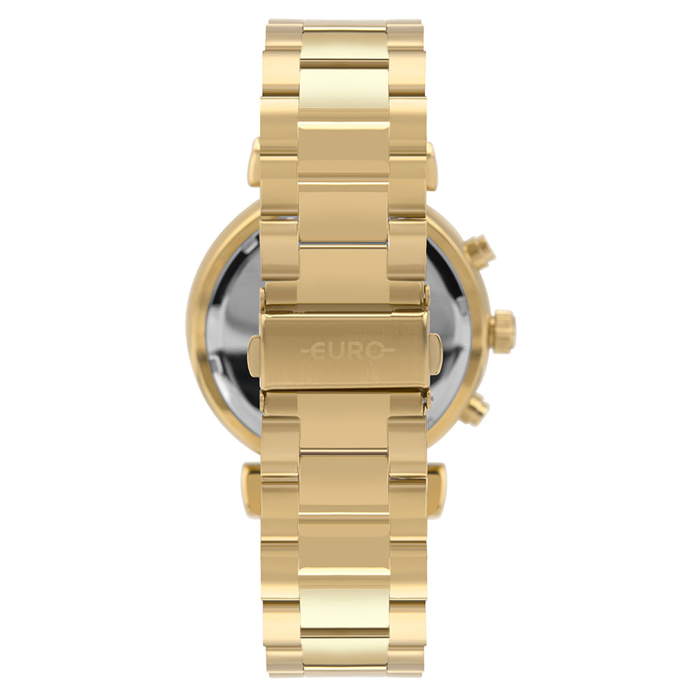 Relógio Euro Feminino Big Case Dourado